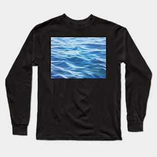 On The Sky Side - lake water painting Long Sleeve T-Shirt